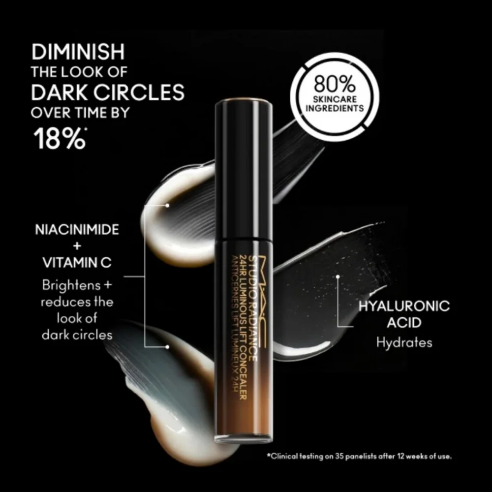 NC10 MAC Studio Radiance 24HR Luminous Lift Concealer Lightest Neutral Skin BNIB